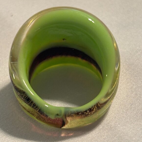 Murano Glass Ring - Size 8.5 - Picture 3 of 4